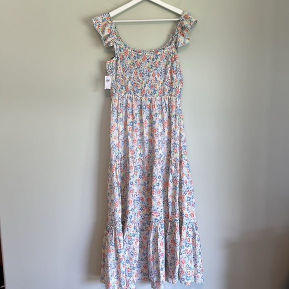 Floral square neck/off shoulder maxi dress - Picture 5 of 5
